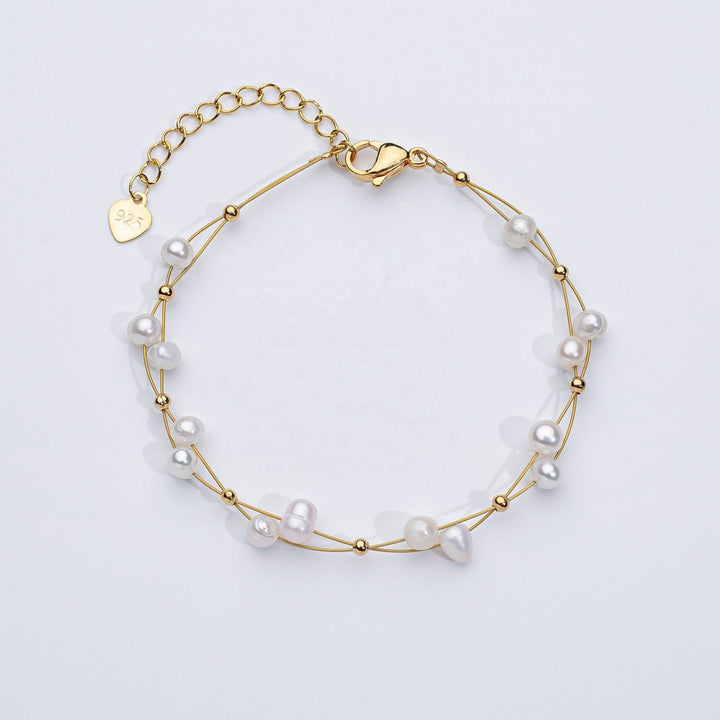 Natural Pearl Braided Bracelet