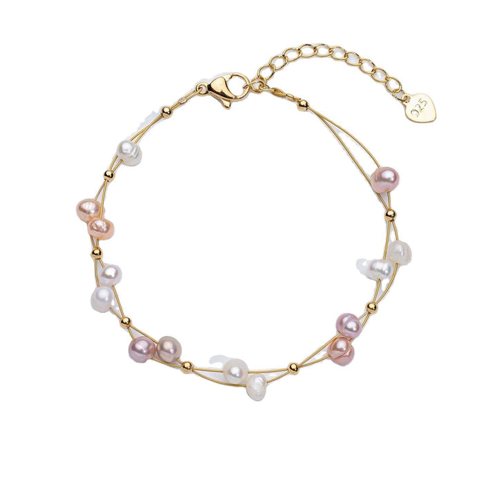 Natural Pearl Braided Bracelet