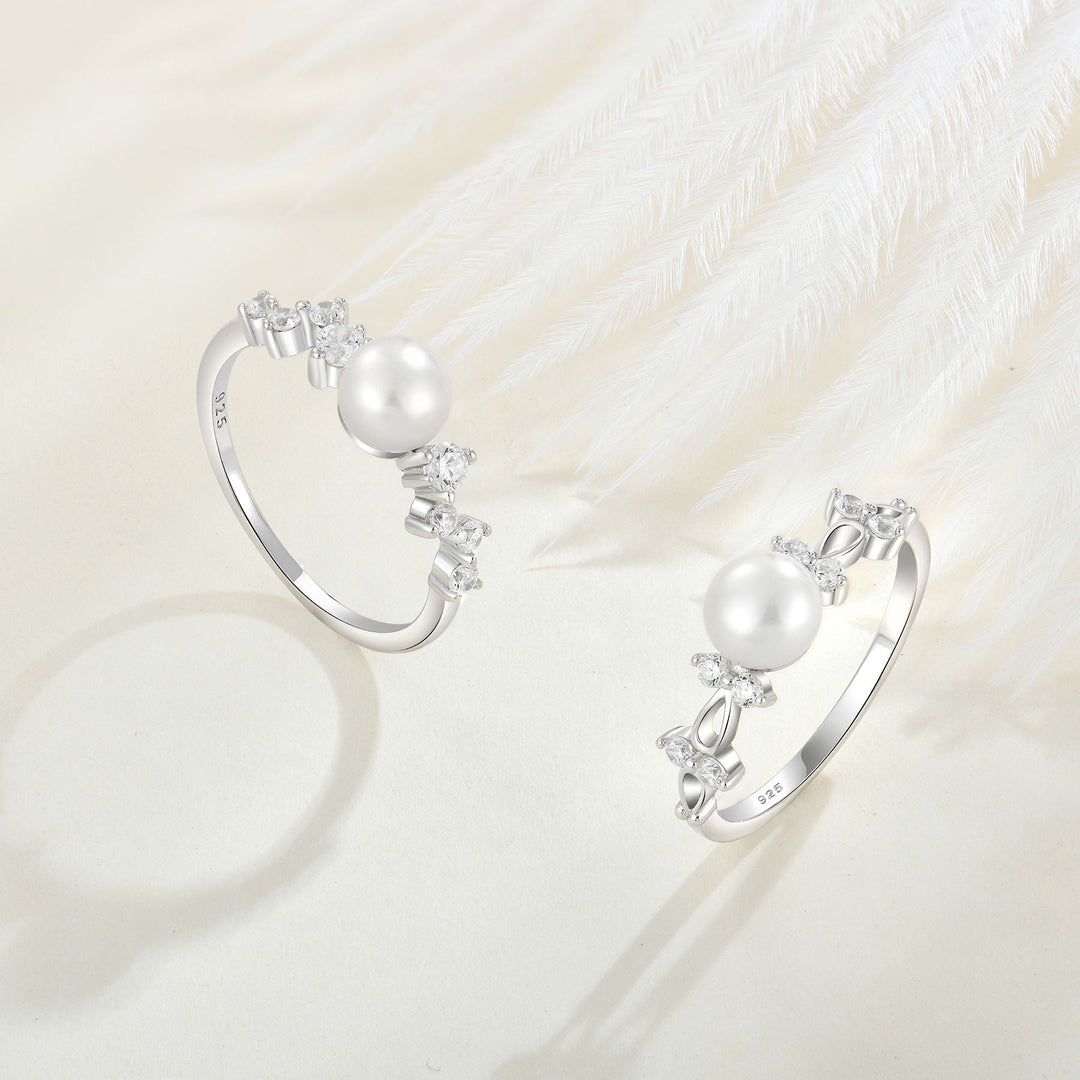 Elegant Crystal Opal Ring