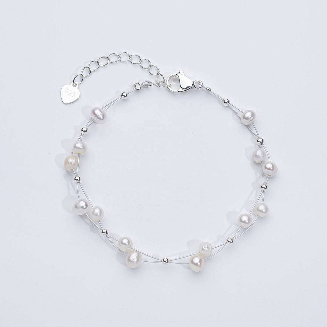 Natural Pearl Braided Bracelet