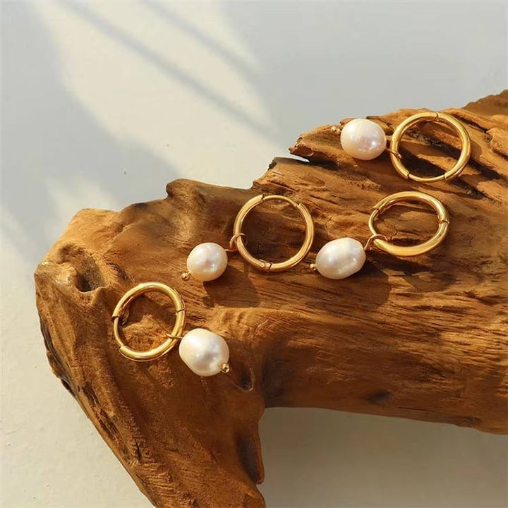 Renaissance Pearl Dangle Earrings