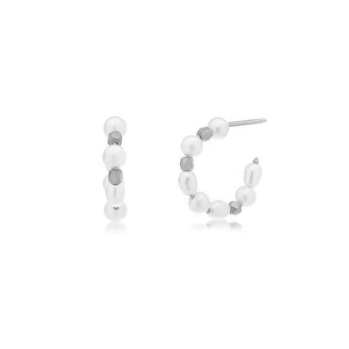 Artisan Beaded Hoop Earrings