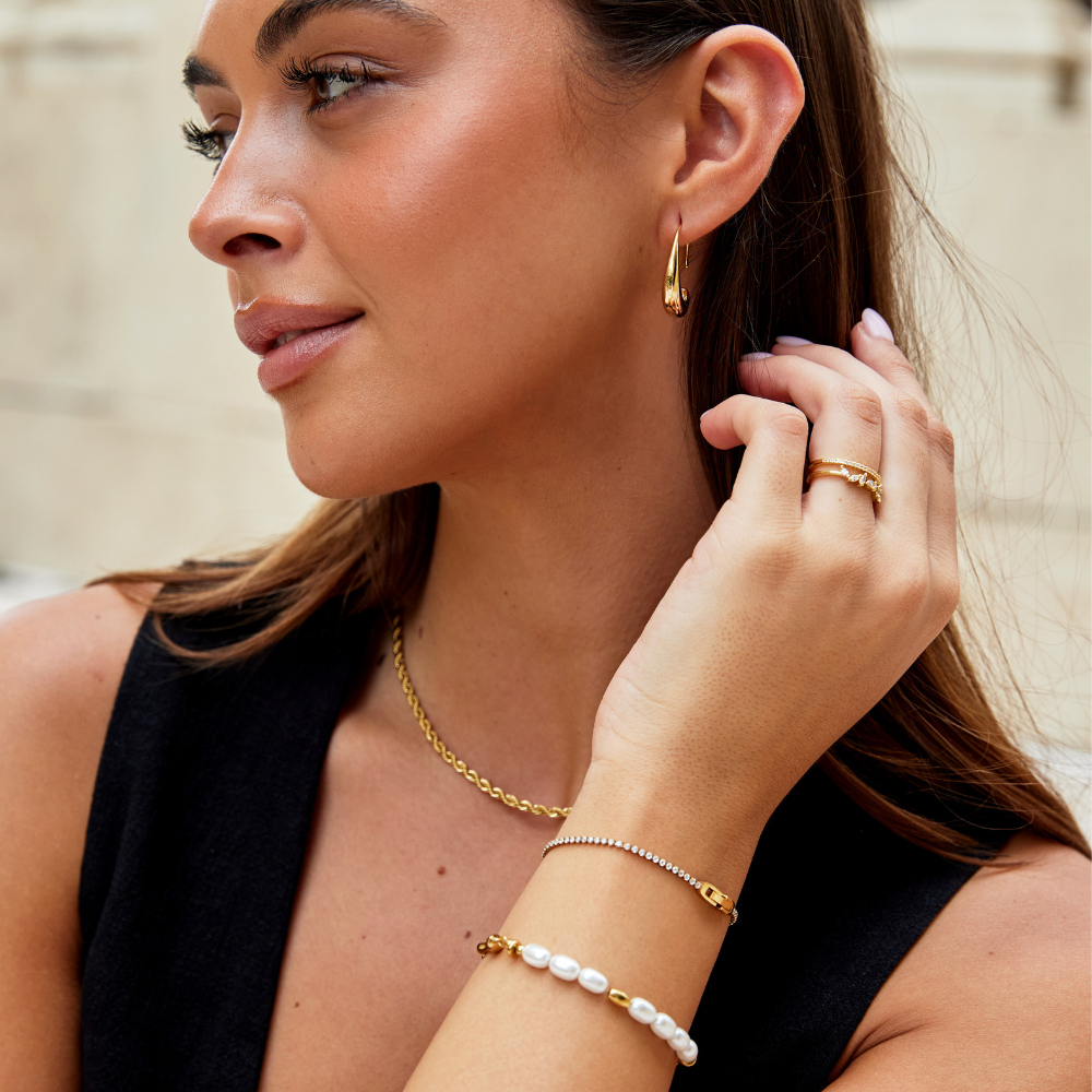 Zara Gemstone Gold Bracelet