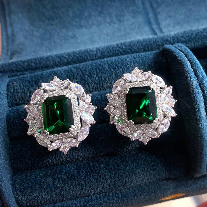 Celestia Lira Earrings | White Gold