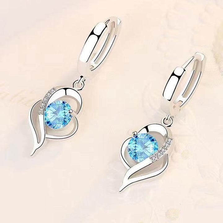 Celestial Star Drop Earrings | Rose Gold