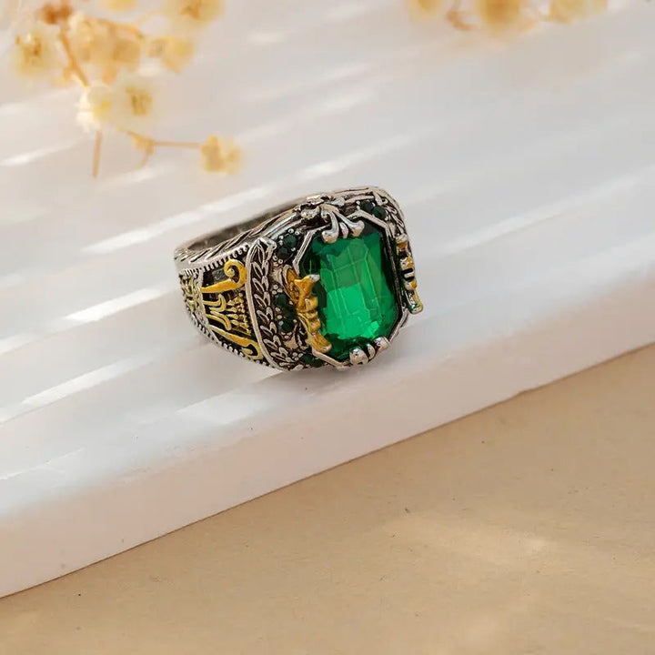 Isla Goldstone Ring | Dual Tone Gold