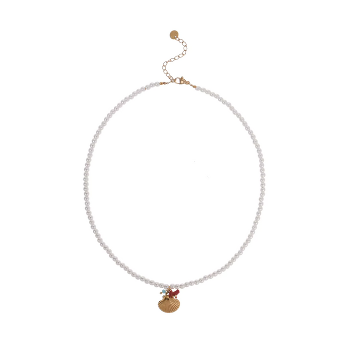 Gemstone & Freshwater Pearl Pendant Necklace
