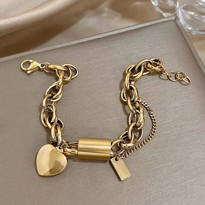 Joyful Stacked Bracelet | Gold