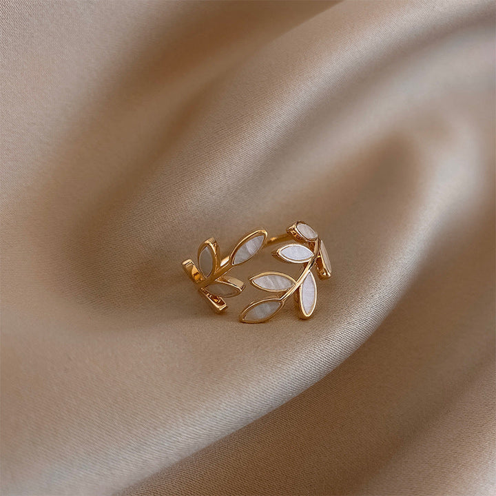 Radiant - Silver Opal Blossom Adjustable Ring