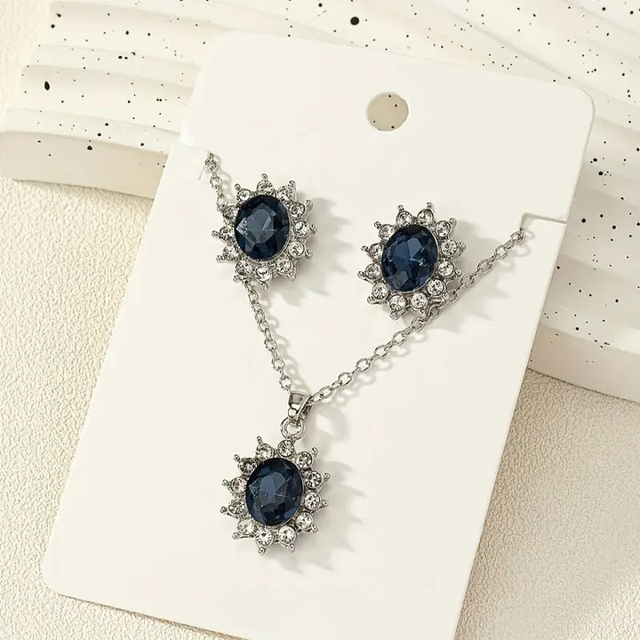 Elena Seraphina Jewelry Set | White Gold