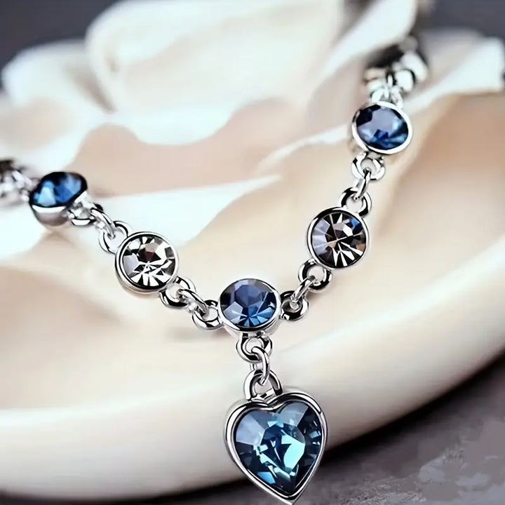 Azure Wave Radiance Bracelet | Sterling Silver
