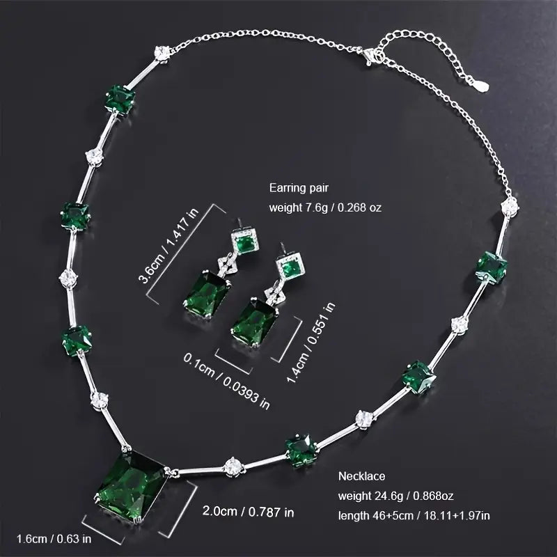 Elara Celestine Jewelry Set | White Gold