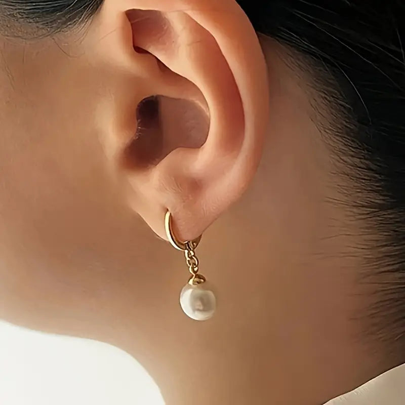 Radiant Elegance Pearl Jewelry Set | Gold