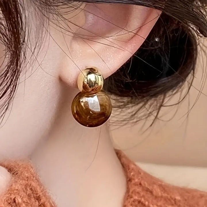 Celeste Rose Drop Earrings | Gold