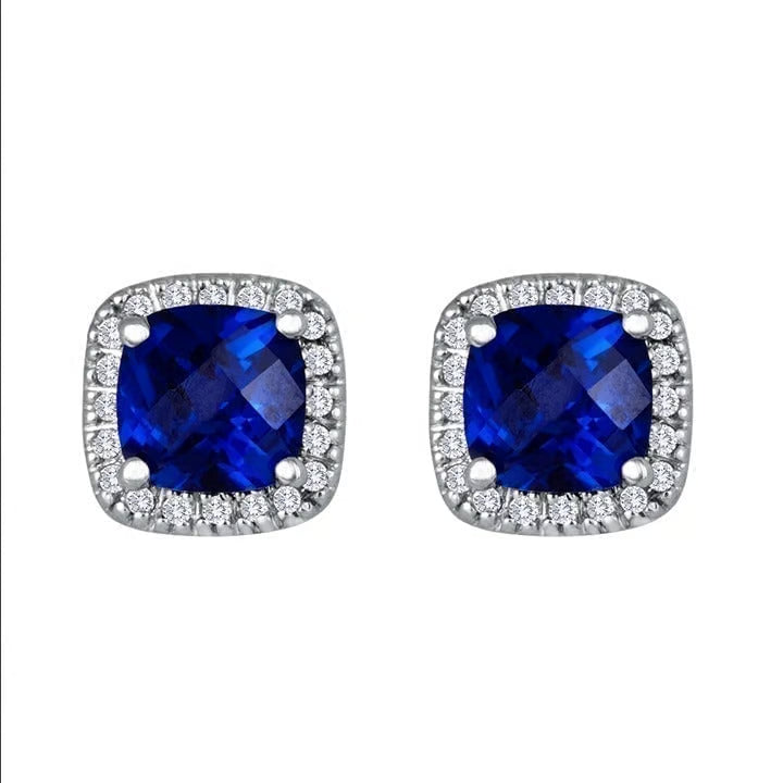 Diamond Drop Stud Earrings | Rose Gold
