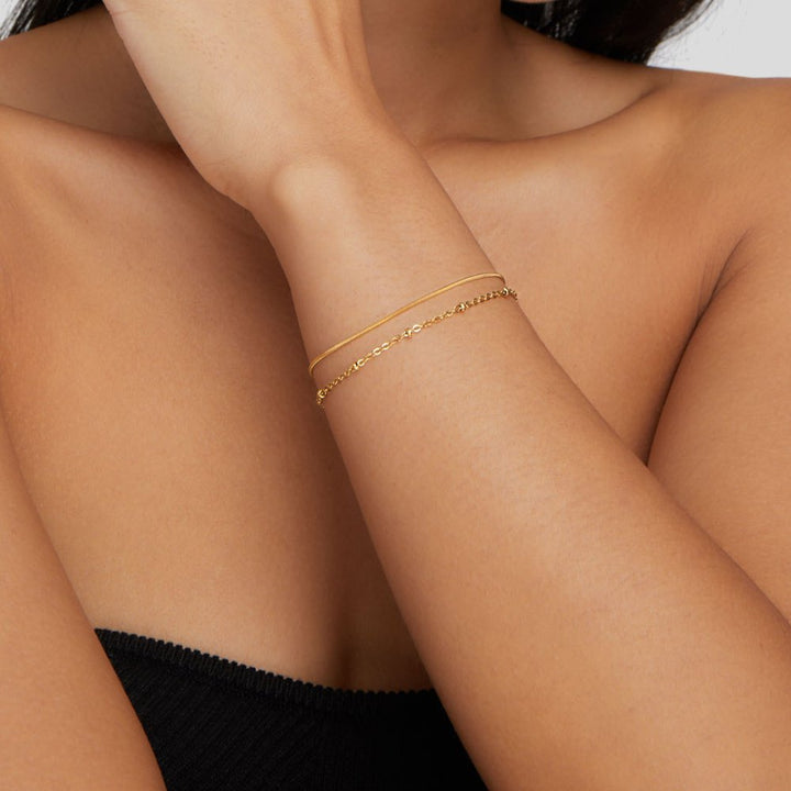 Zara Gold Layered Bracelet