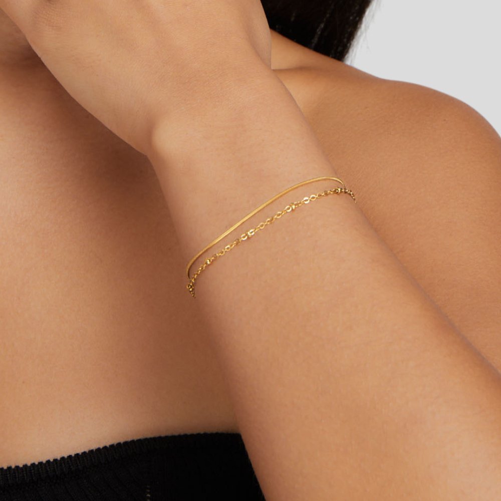 Zara Gold Layered Bracelet