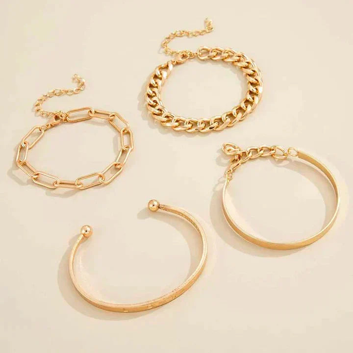 Vera Lane Bracelet Set | Rose Gold