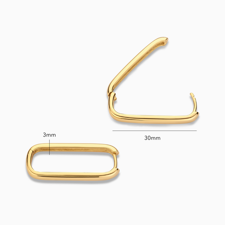 Bold Circle Hoops | Rose Gold