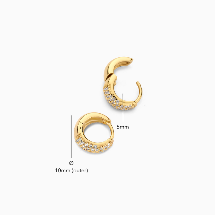 Clara Mini Hoops | Gold
