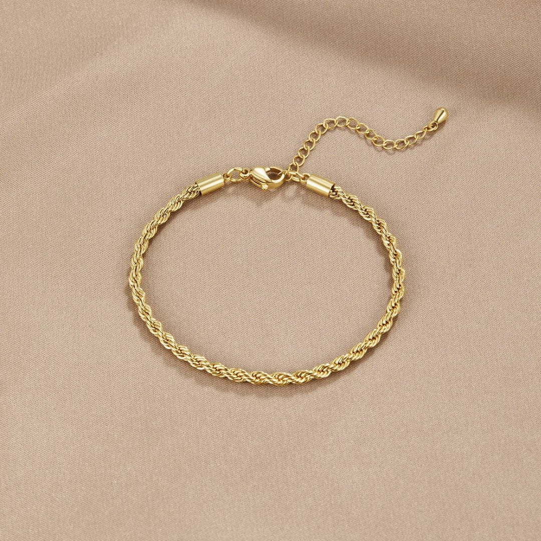 Elegant Spiral Gold Bracelet
