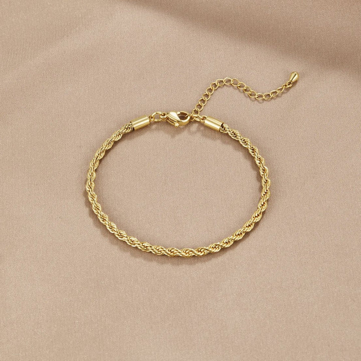 Elegant Spiral Gold Bracelet