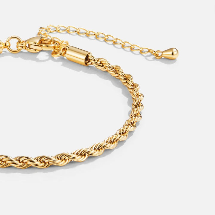 Elegant Spiral Gold Bracelet